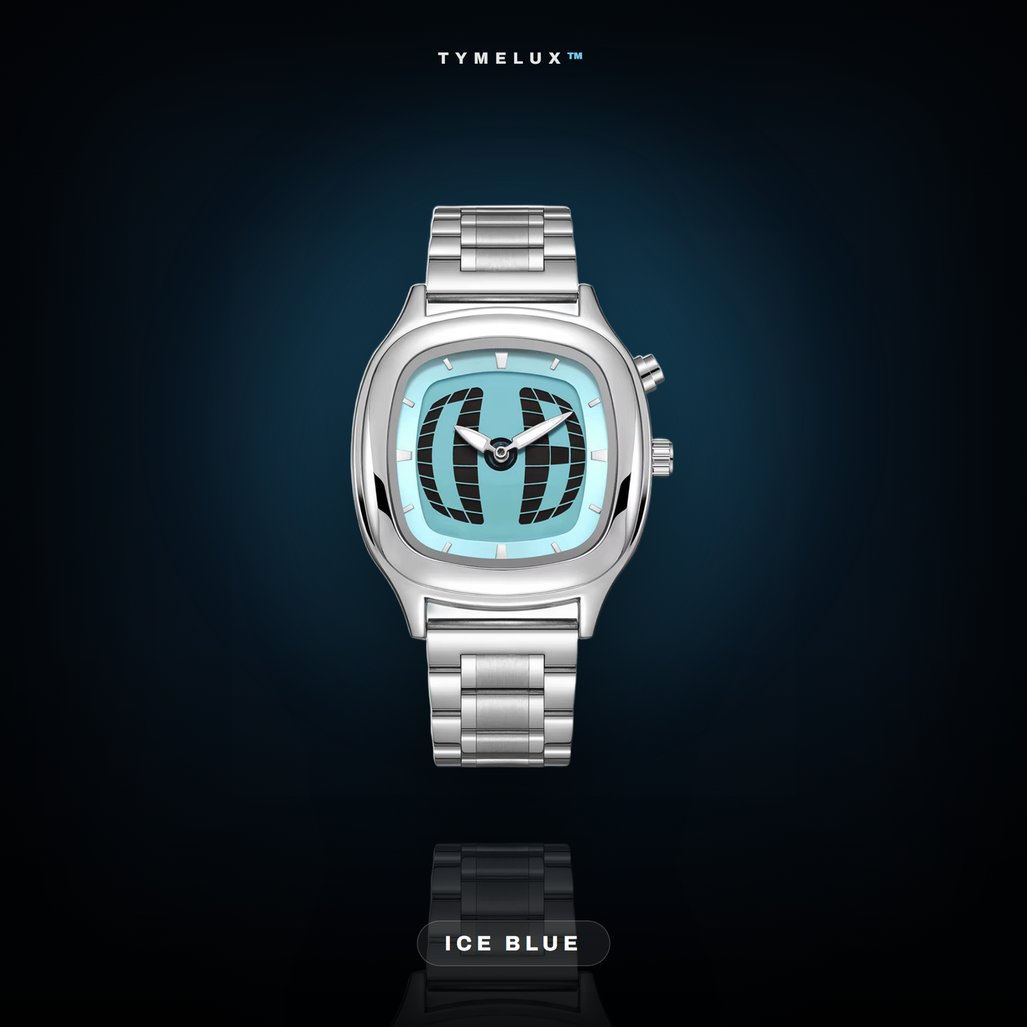 TYMELUX Y2K Globe Watch - Ice Blue