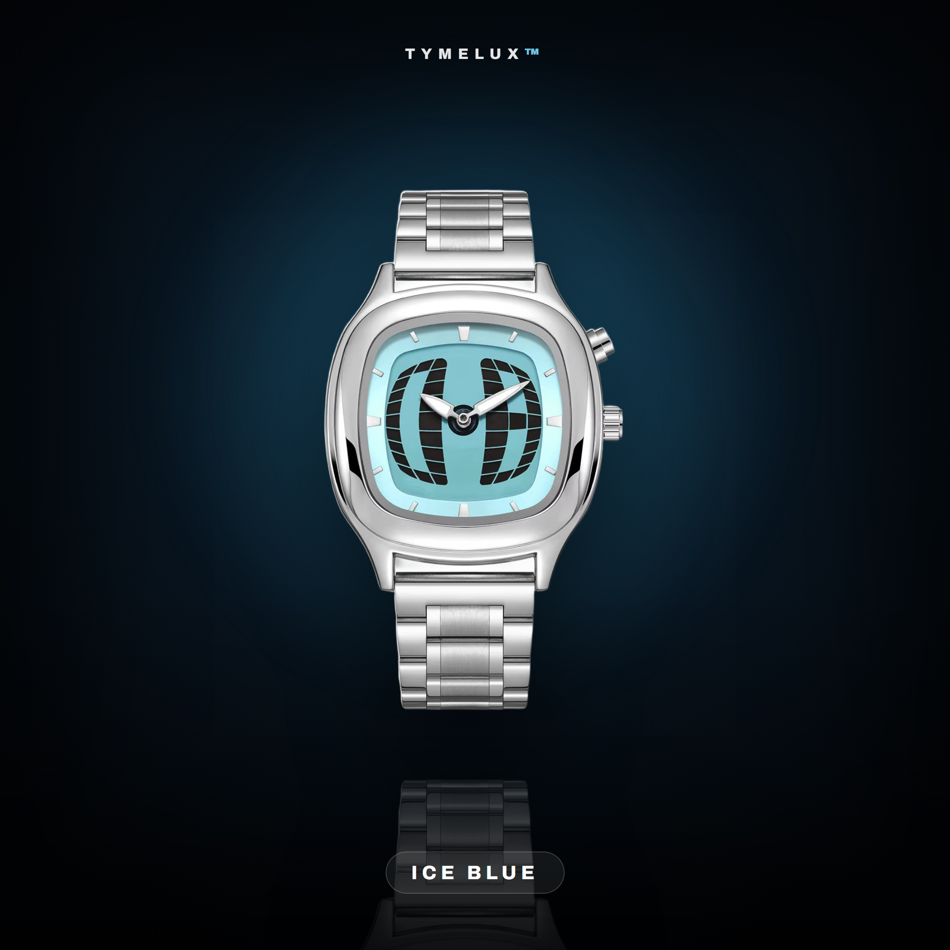 TYMELUX Y2K Globe Watch - Ice Blue