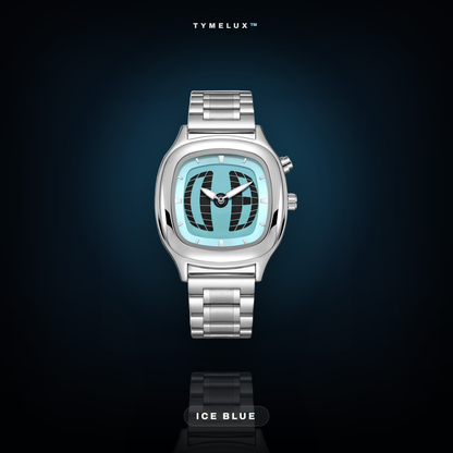 TYMELUX Y2K Globe Watch - Ice Blue