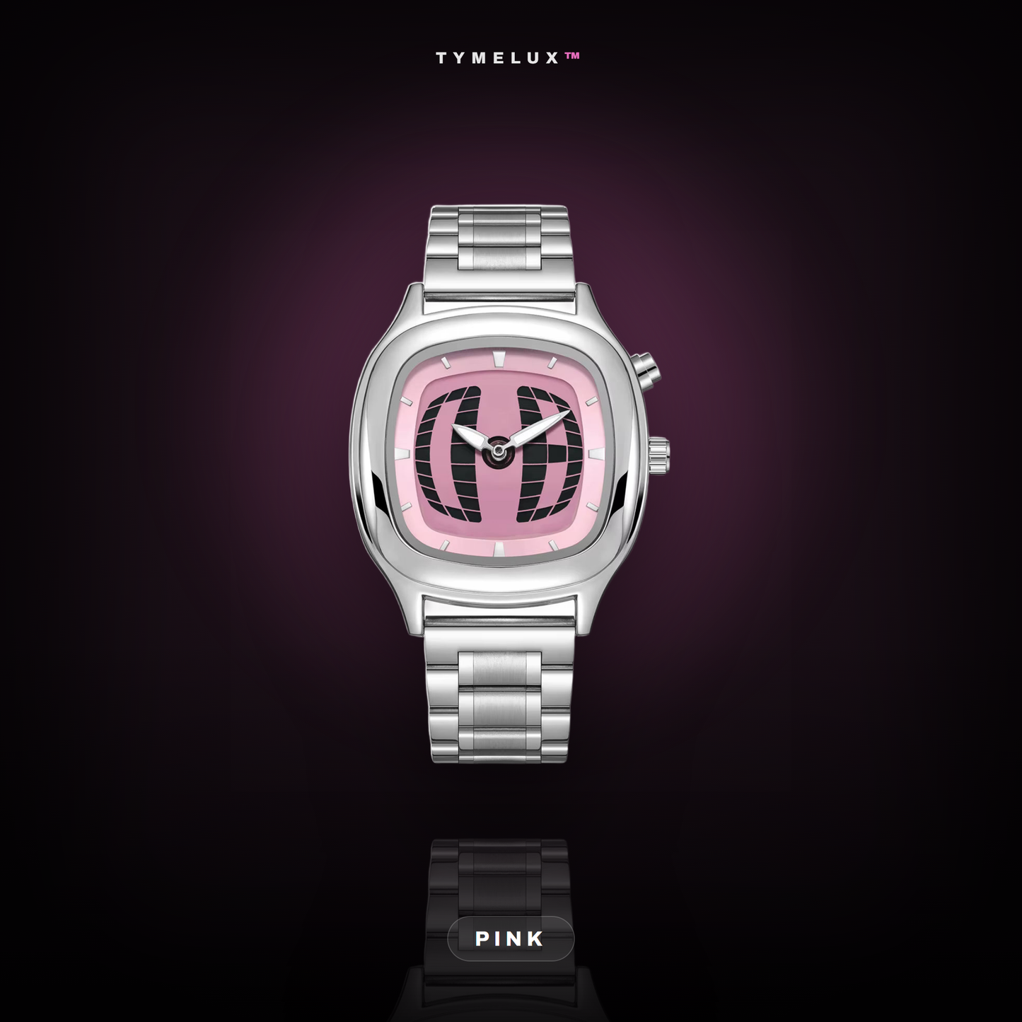 TYMELUX Y2K Globe Watch - Pink