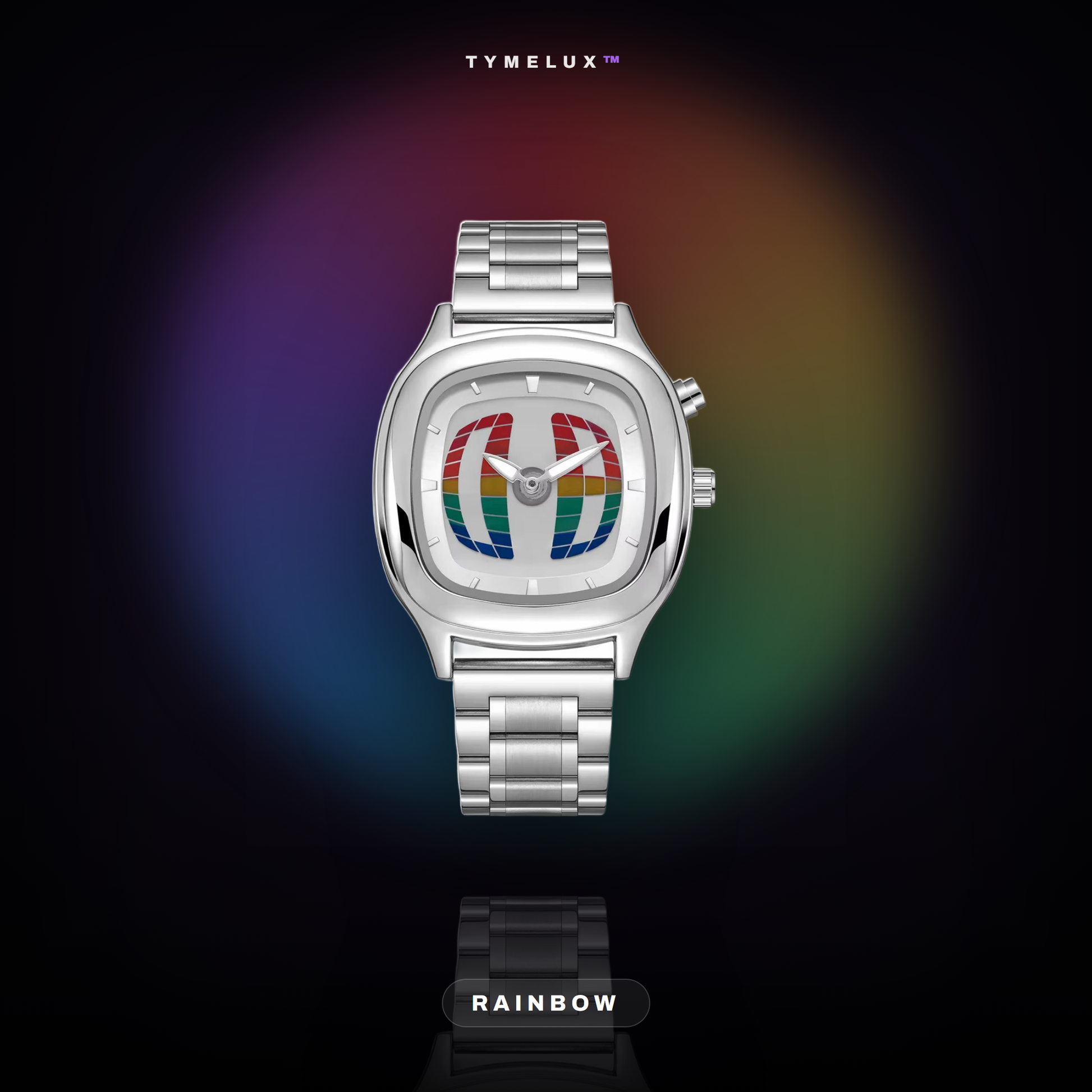 TYMELUX Y2K Globe Watch - Rainbow